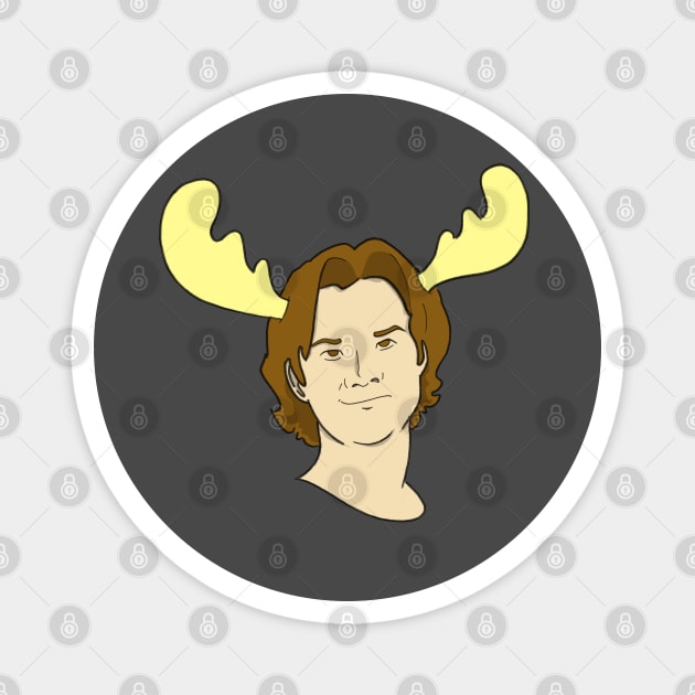 Sam Winchester Moose Magnet by Blaze_Belushi